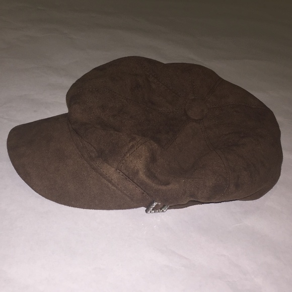 Chocolate brown corduroy baggy cap - Picture 4 of 6